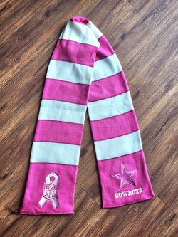 Pink long women's scarf