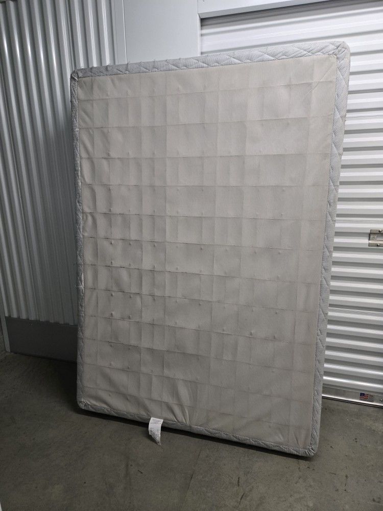 Free box spring, metal frame and bookshelf.