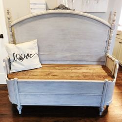 Upcycled Bed‑Frame Bench