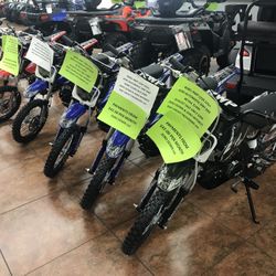 Brand New Pit Bikes $42.00 Per month oac 