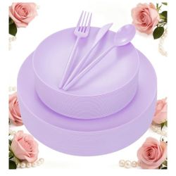 Purple Plastic Plates