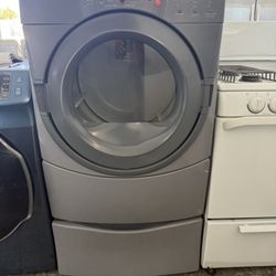 Heavy Duty Whirlpool Front Load Electric Dryer w/ Pedestal (Warranty Included)