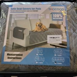 Waterproof Oversized Couch Covers for Pets Dogs with Non Slip Backing, Sofa Seat Covers with Pocket for 4 Cushion Couch Washable Dog Couch Protector 