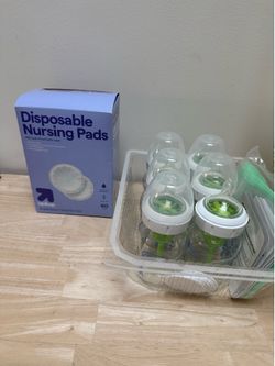 Free. Baby bottles + other things