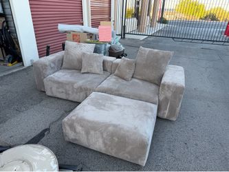 Loveseat Sofa w/ Ottoman