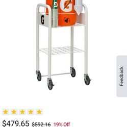Gatorade Cooler Cart Stand – Heavy-Duty, Fits 3–10 Gallon Coolers