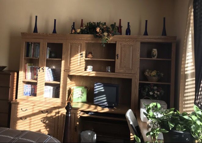 Desk and Storage Unit