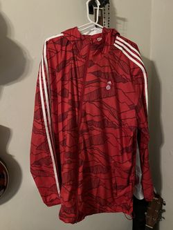 Red Adidas Windbreaker size xxl 2xl