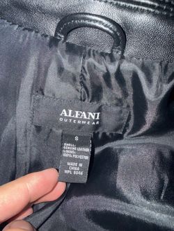 alfani womens leather jacket