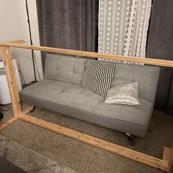 NEIDEN Bed frame, pine, Twin No Slatted mattress included