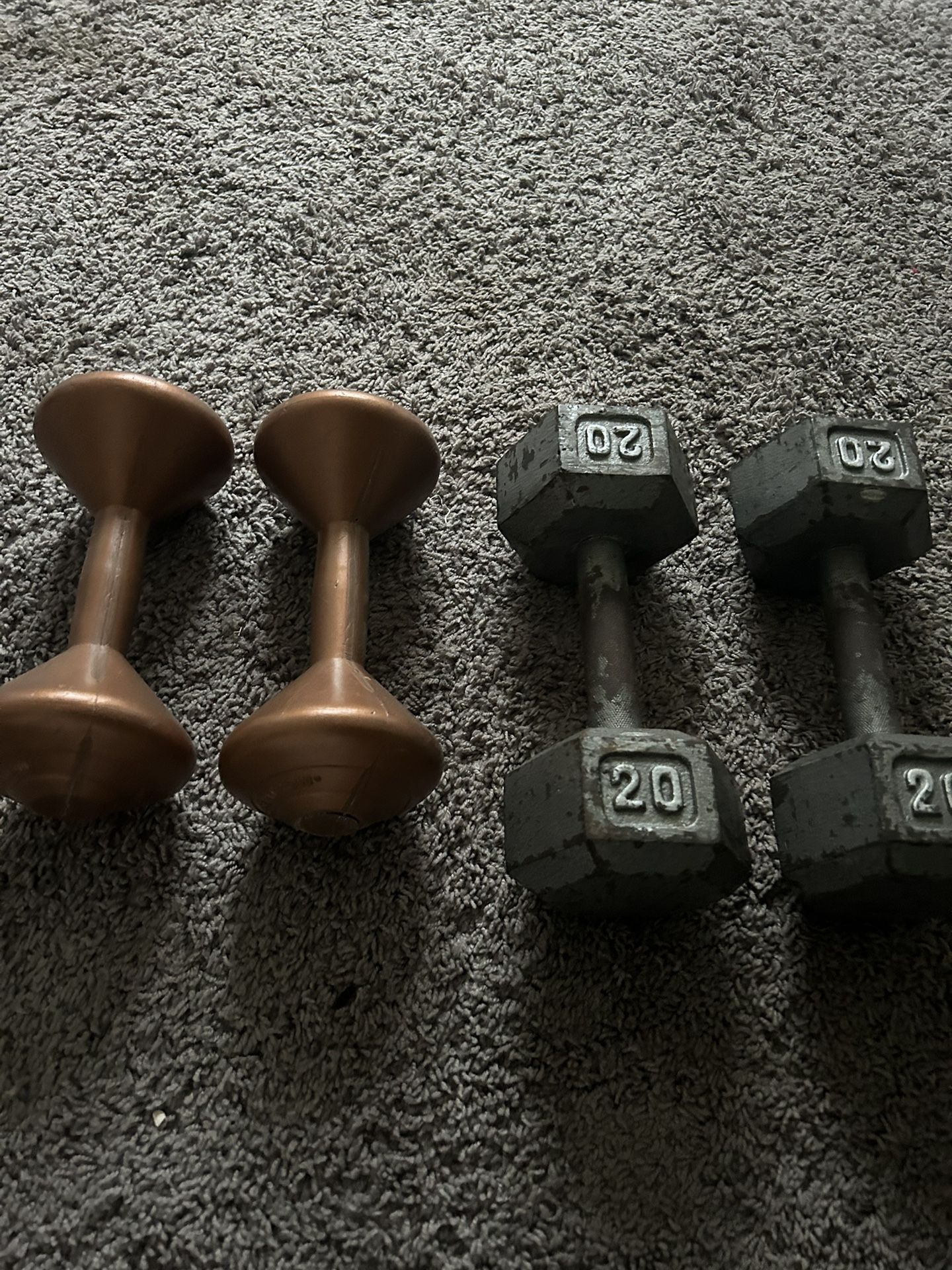 2 Sets Of Dumbbells and Ab Machine