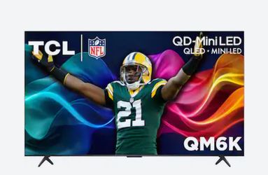 TCL - 65" Class QM6K Series 4K UHD HDR QD Mini LED Smart TV with Google TV (2025)
Title: TCL 65" QM6K 4K HDR QD Mini LED TV
UPC: NOUPC{6