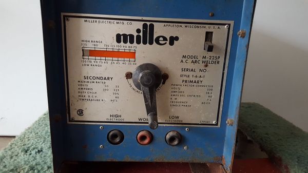 Miller Arc Welder >> Welder Miller Arc Stick Welder Model M225p For Sale In Oak Lawn Miller Arc Welder >> Welder Miller Arc Stick Welder Model M225p For Sale In Oak Lawn
