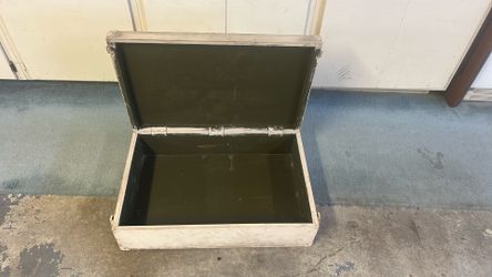 Army foot storage locker.