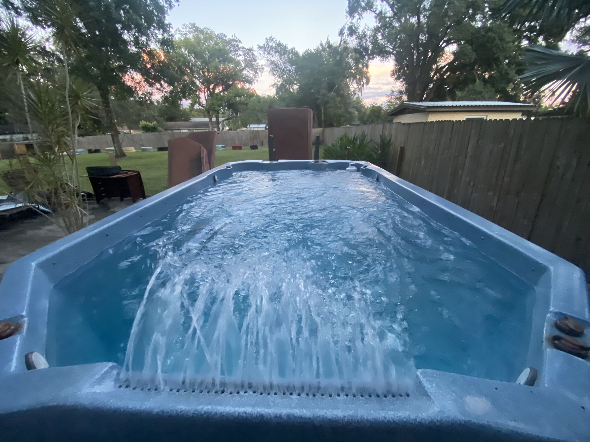 ***Swim Spa with Cover and Stairs***