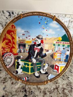 Adorable Ron Lee Clowning Around 1993 “Hold The Onions”  Collector Plate