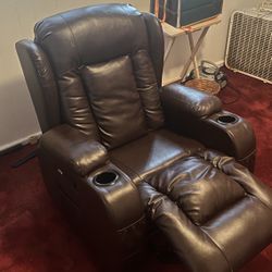 Leather Chair Basically New 