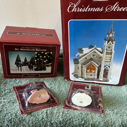 🎄 Vintage Saint Nicholas Square Village Collection – Full Set 🎄