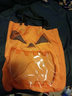 Pumpkin trick or treat bag
