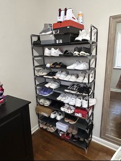 New In The Box 10 Shelves shoe racks Can Fit Up to 50 Pairs Of Shoes