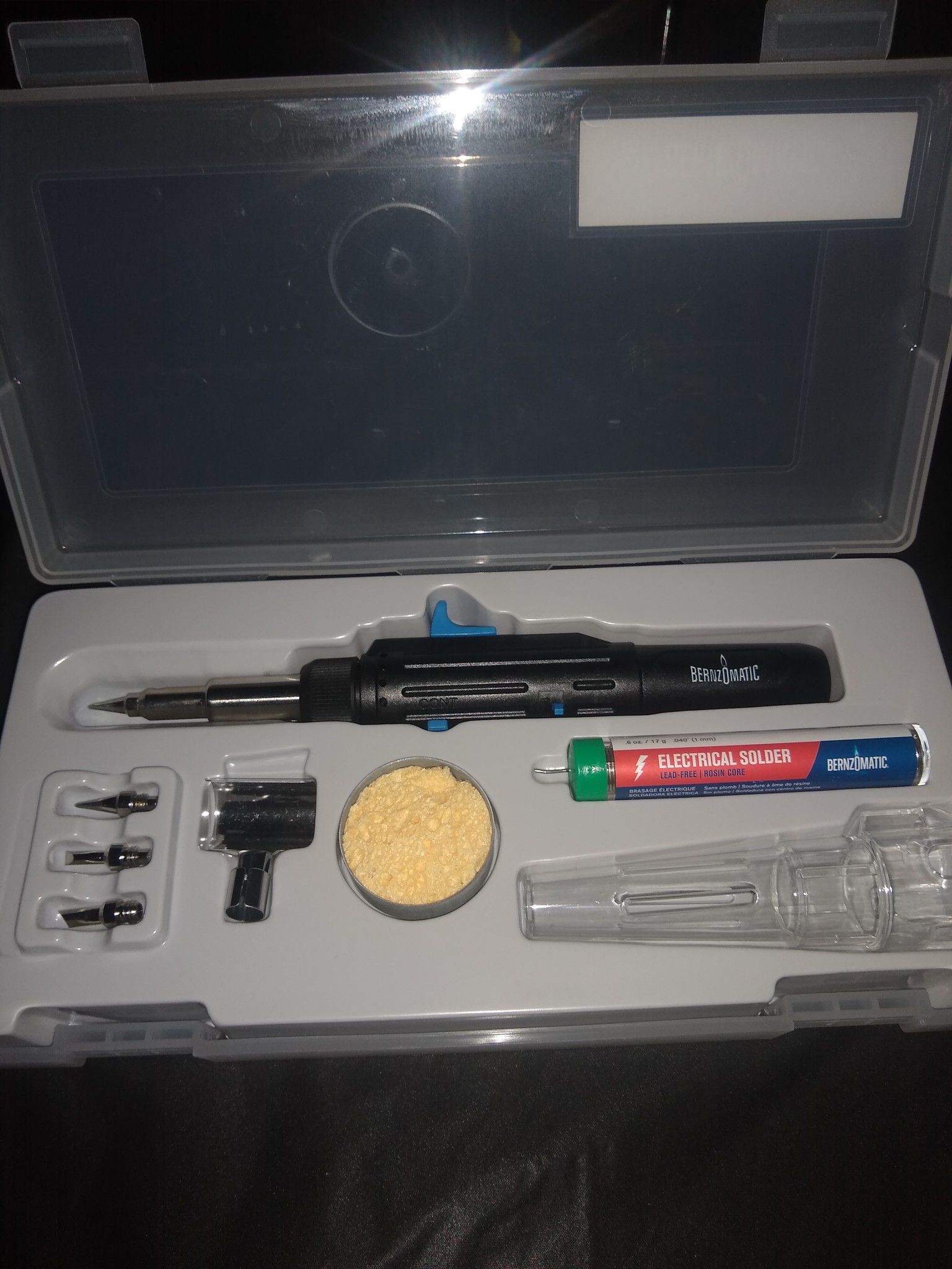 Bernzomatic ST500 Cordless Soldering Iron and Micro Torch Kit with 7 Settings, Lead-Free Rosin Core Solder and Case