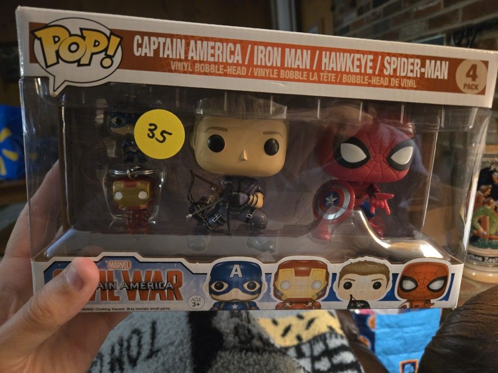 Marvel Captain America 4 Pack Funko Pop
