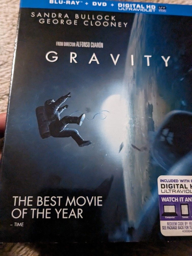 GRAVITY Blu-ray And DVD And Digital