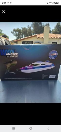 🚤 Blue 💙 Wave Master High-Speed RC Boat –remote control