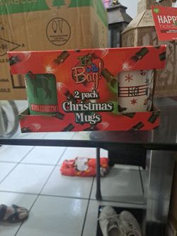2 Pack Christmas Mugs