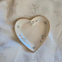 LENNOX  "ROSE MANOR" PORCELAIN TRINKET DISH