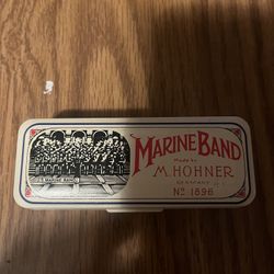 Vintage M. Hohner Marine Band Harmonica #1896 Germany