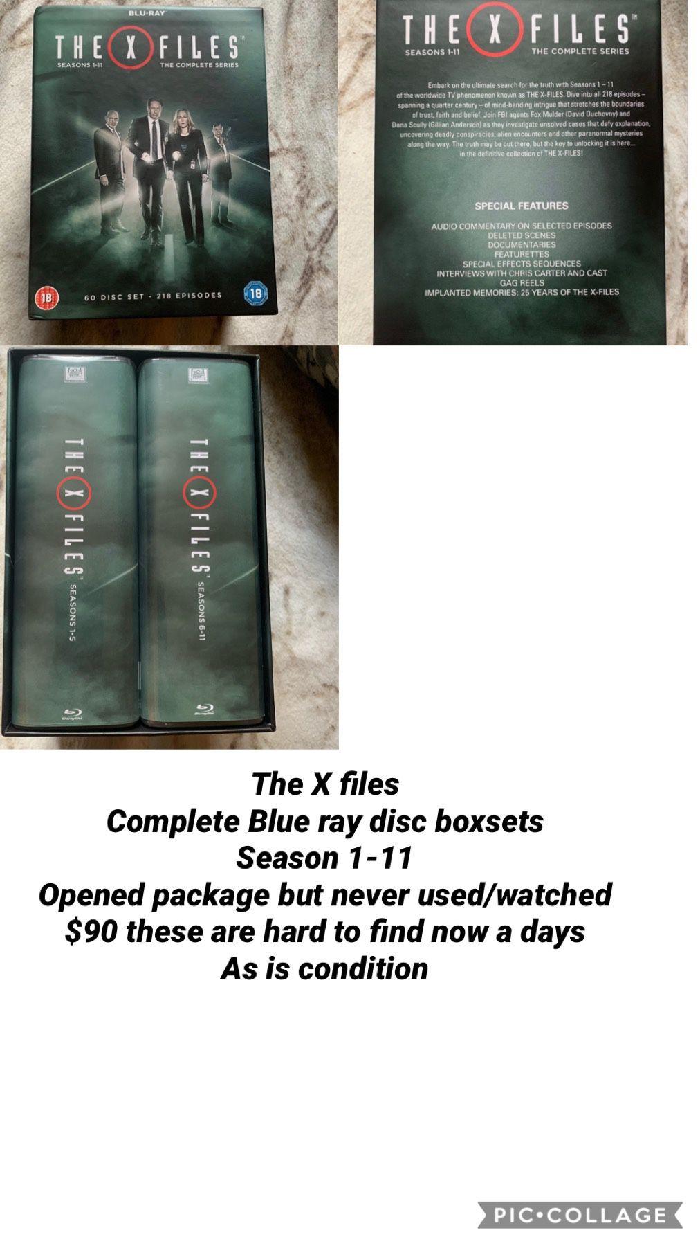 The X-Files complete blue ray series 1-11