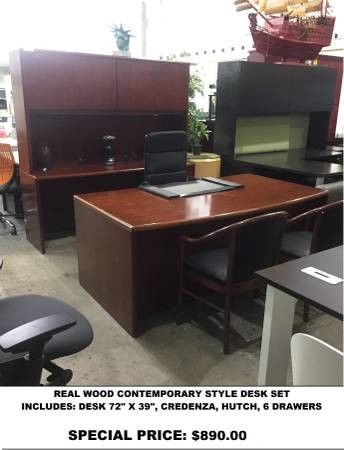 REAL WOOD OFFICE SET