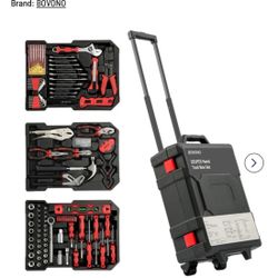 BOVONO 191 PCS Tool Set with Rolling Tool Box
