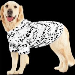 Sudadera Con Capuchas Para Perros  Color Dálmata