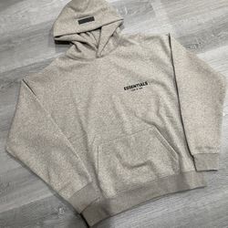 ESSENTIALS Dark Oatmeal Hoodie