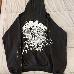 Sp5der Black Web Hoodie White Spider Graphic Size [S/M/L] Hype Streetwear