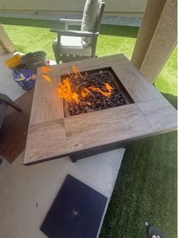 Fire Pit Outside Table
