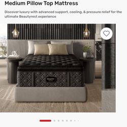Mattress Beautyrest Black Series Pillow Top Medium King
