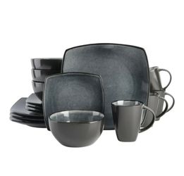 SOHO LOUNGE BY GIBSON Stoneware 16pc Dining Dinnerware Set