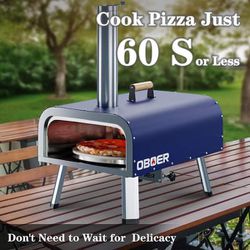 Wood/Propane/Charcoal/Pellet Combo Outdoor Pizza Oven