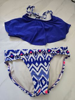 Blue Two-Piece Bikini Set
