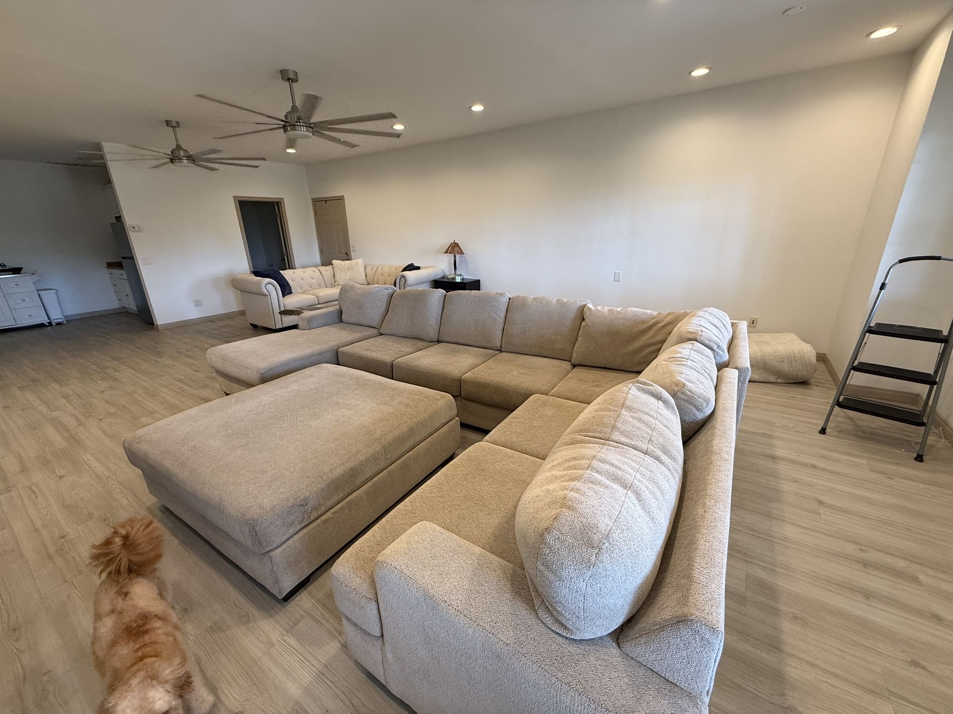 Large Sectional With Ottoman