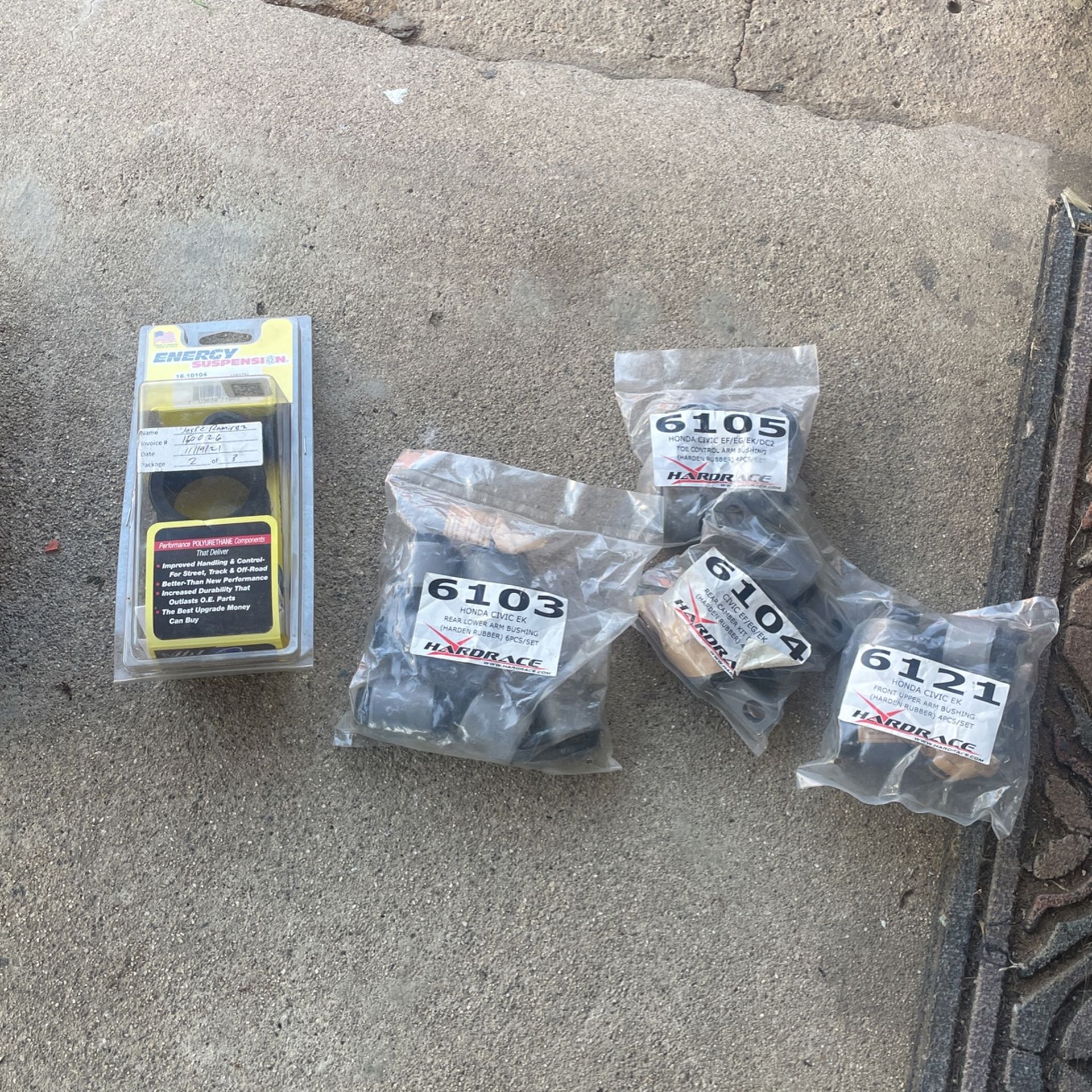 Hardrace Bushing Set, Energy Suspension