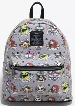 Loungefly Tattoo Nightmare Before Christmas Mini Backpack & Wallet Set