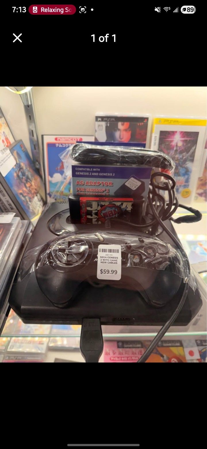 Sega Genesis With NBA JAM