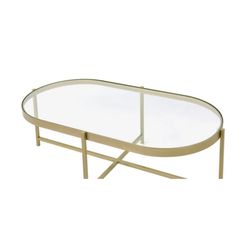 Karamo Glass Top Coffee Table + 2 End tables
