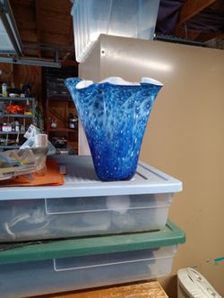 Hand Blown Glass Vase