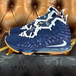 Nike LeBron 17 "College Navy" Mens Basketball Shoes Sneakers CD5056-400 size 8