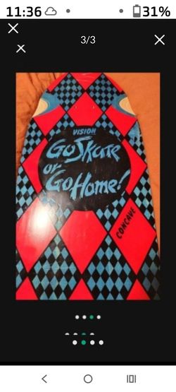 VISION SKATE DECK NEVER USED